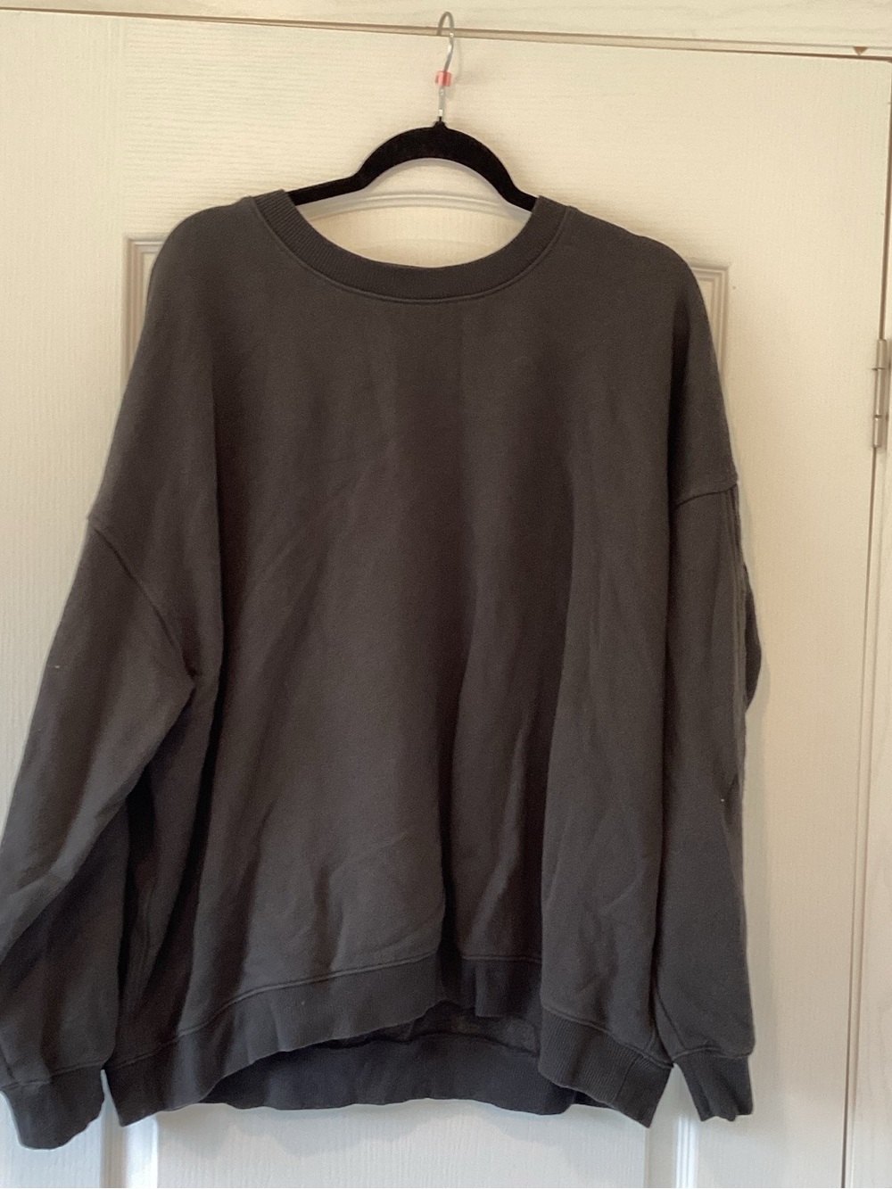 aerie Women's Oversized Crewneck Sweatshirt - Charcoal XL BNWT